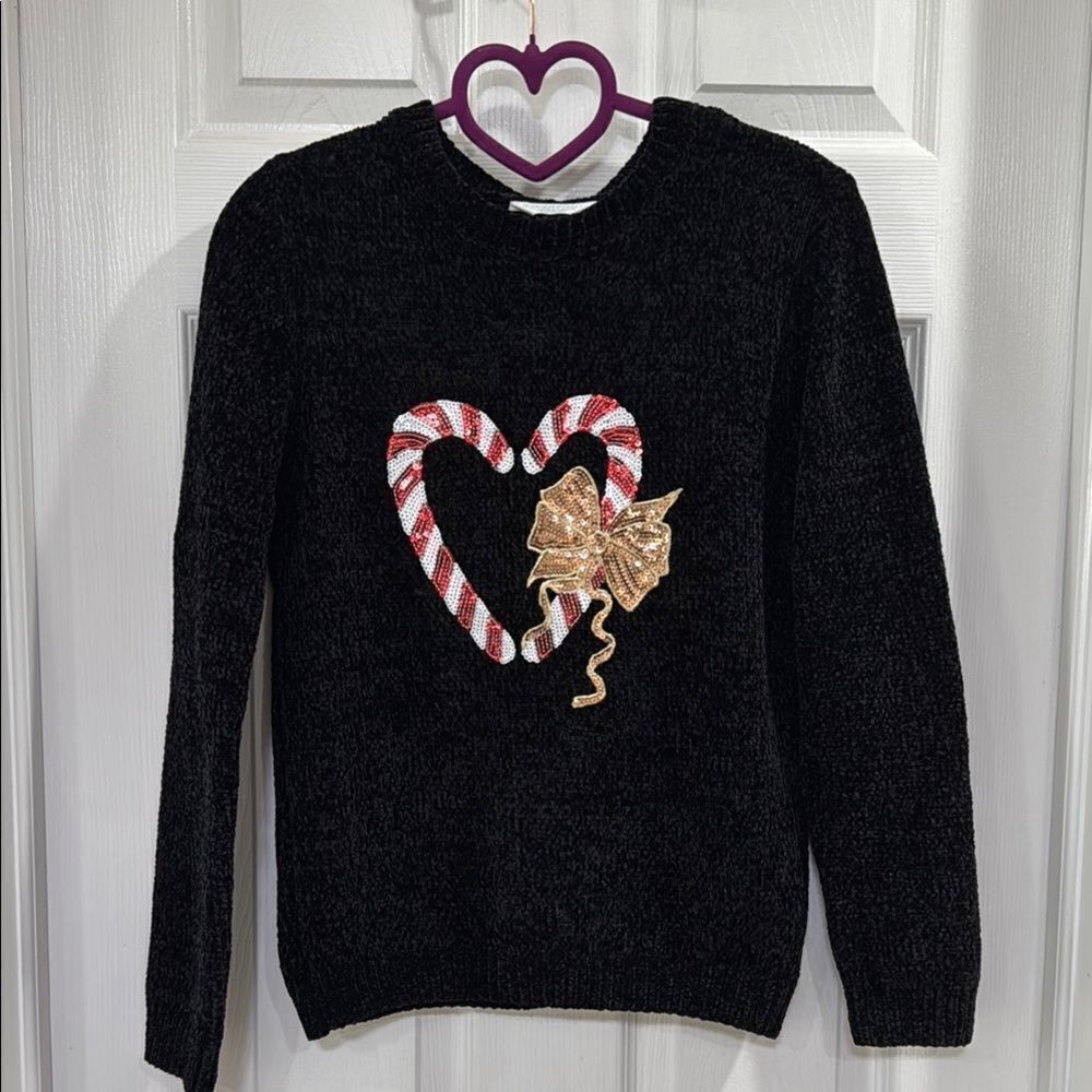 Primark Black and Red Festive Sweater